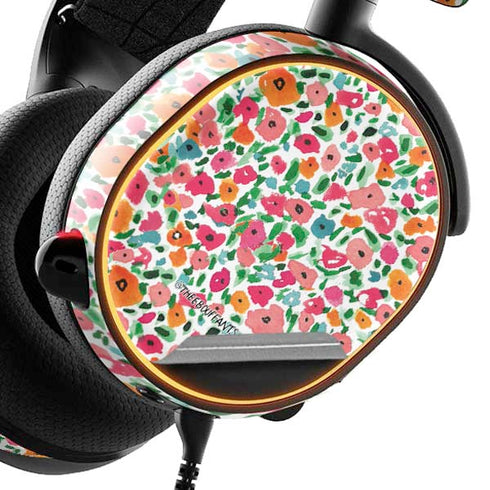 Bouffants and Broken Hearts Watercolor Floral SteelSeries Arctis 3 Skin